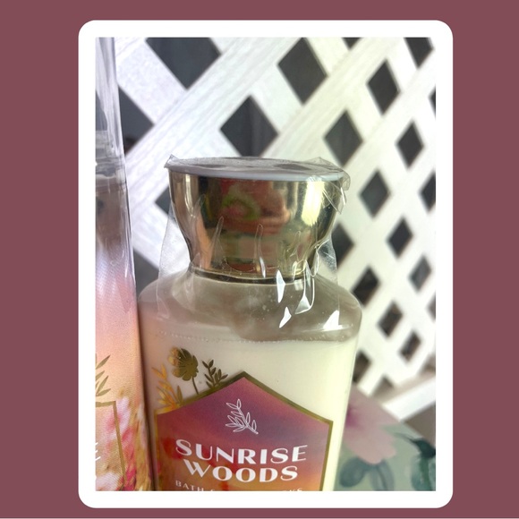B&BW SUNRISE WOODS 2 Piece Body Care Set LOTION & BODY SPRAY NEW & NEVER USED! - Picture 2 of 7
